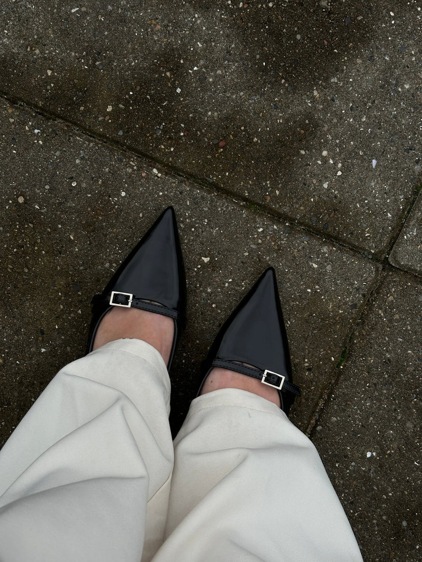 Freya Heeled Pump - Black