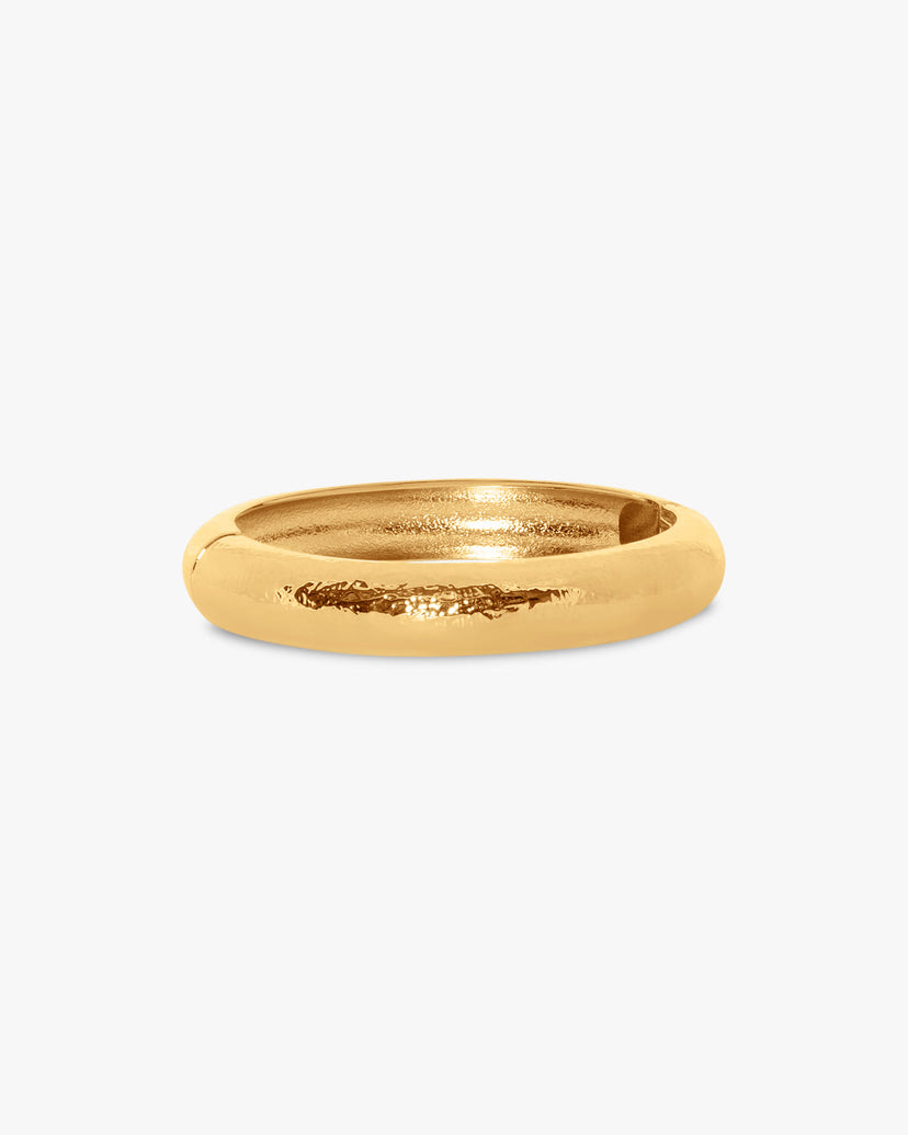 Fiona Chunky Bangle Bracelet - Gold Plated