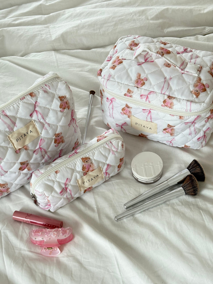Small Makeup Bag - Cute Teddy