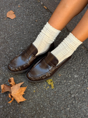 Melinda Loafers - Shiny Dark Brown