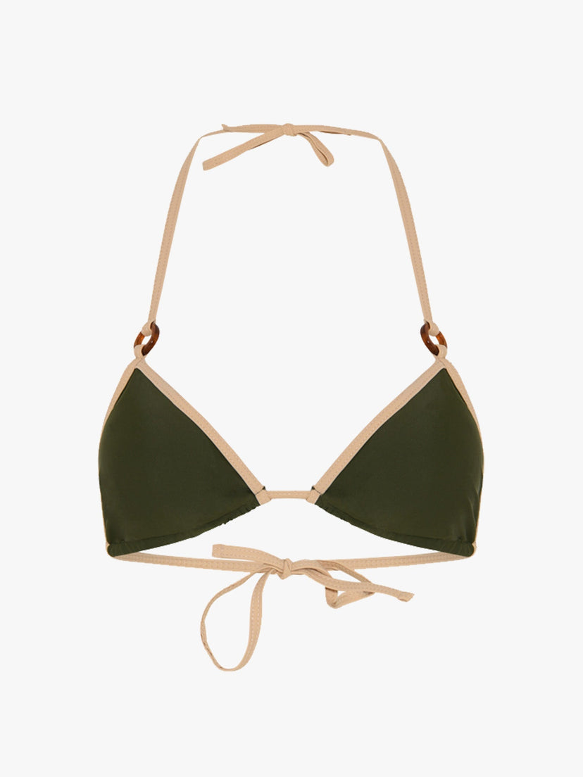 Aya Bikini Top - Army Green
